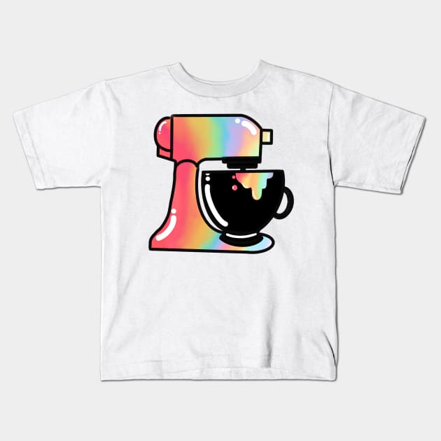 Rainbow mixer Kids T-Shirt by avadoodle